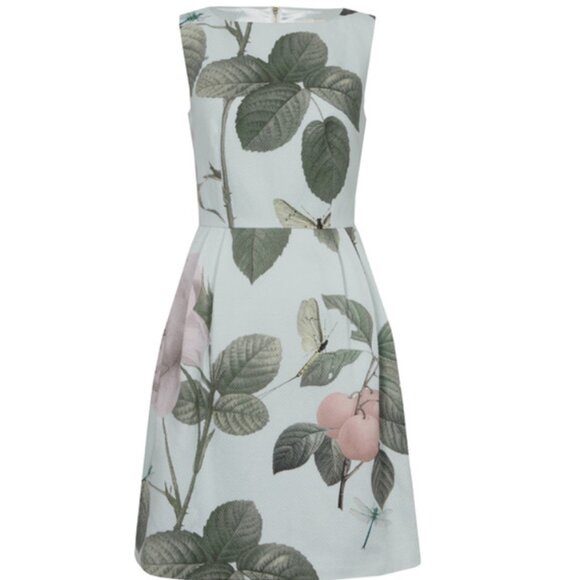 Ted Baker London Dresses & Skirts - Ted Baker Eleta Floral Dragonfly Fit Flare Sleeveless Dress - 3 (US 8)